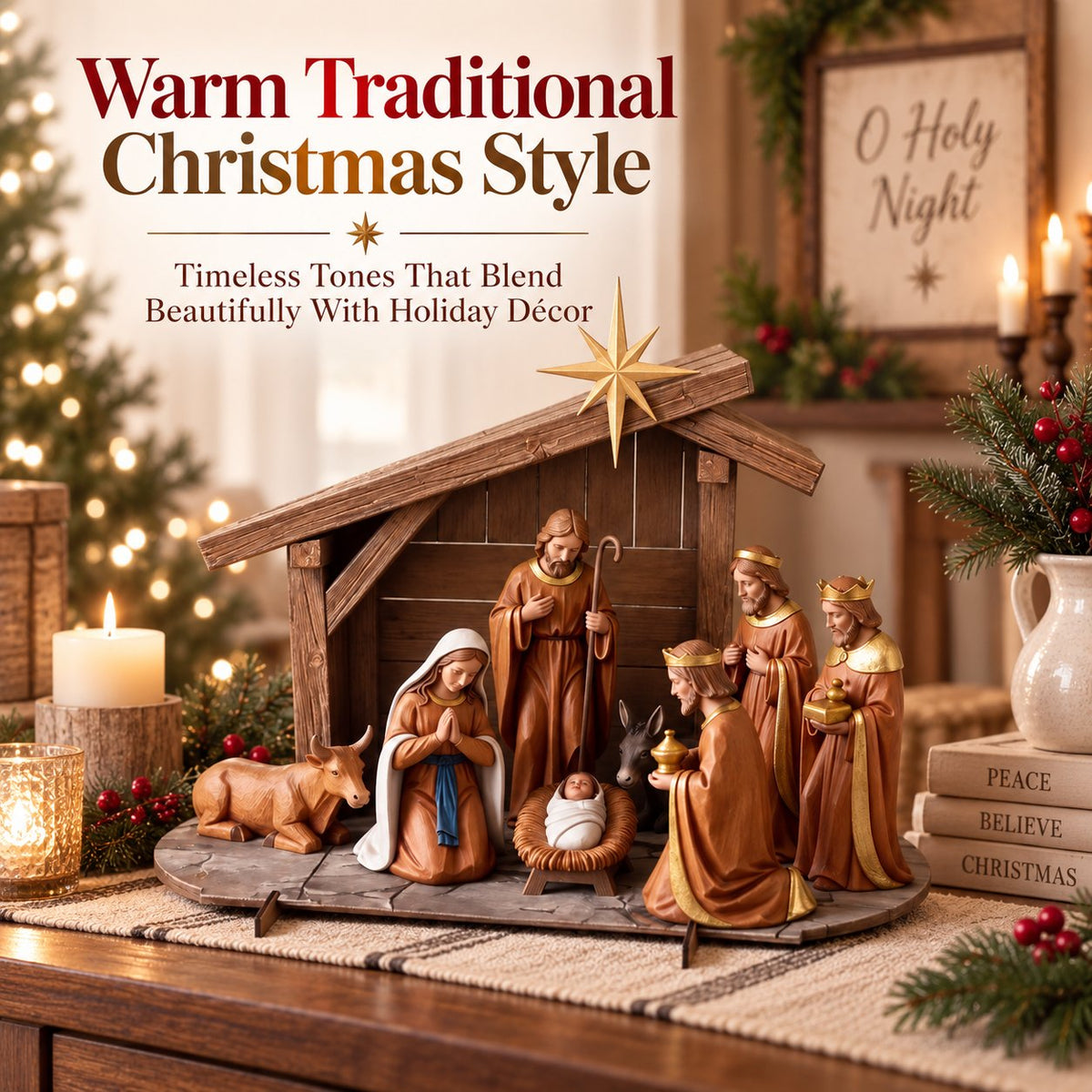 ✝️Christmas Nativity Scene Decor  | Bring The True Meaning Of Christmas Home