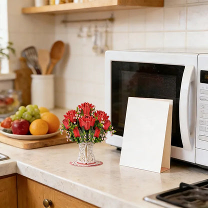 🏆50K+ SOLD! 🌼💌 Forever-Blooming 3D Flower Pop-Up Card– Personalized Love Message & Everlasting Bloom 🎁