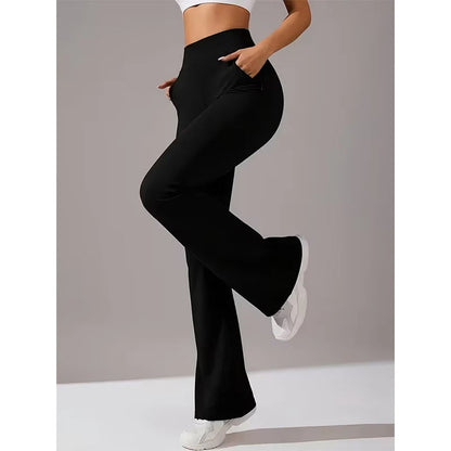 🧘‍♀️  50% OFF! ✨ Women's Stretchy Bootcut Yoga Pants – Flattering, Ultra-Flexible, Pockets Included