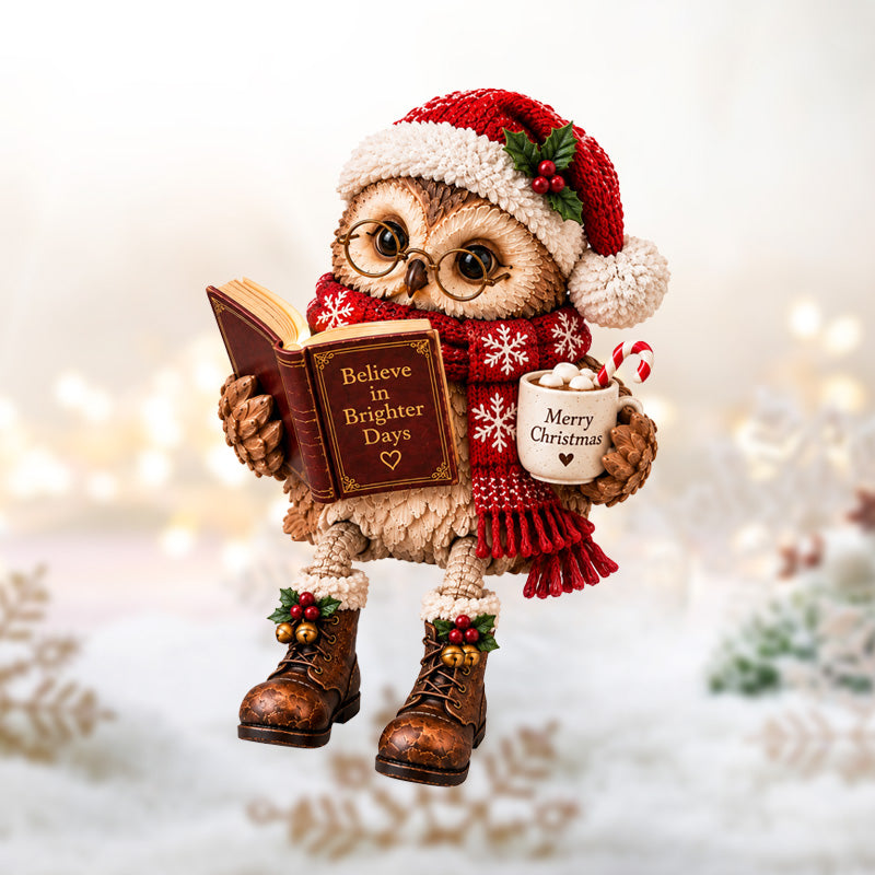 🦉Heartwarming Reading Owl Figurine