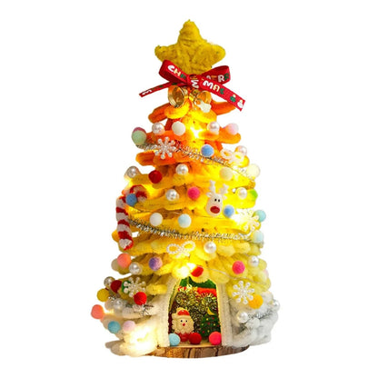 ⏰ 50% Off Sale 🎄✨DIY Pipe-Cleaner Christmas Tree House Kit with Lights
