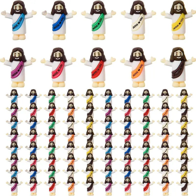 ✝️ Mini Jesus Figurines – Easter Egg Fillers & Faith-Based Party Favors