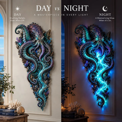 ⏰Limited Stock 49% OFF - 🌊✨ Enchanted Ocean Legends™ Lighted Wall Décor Collection 🐋🧜‍♀️