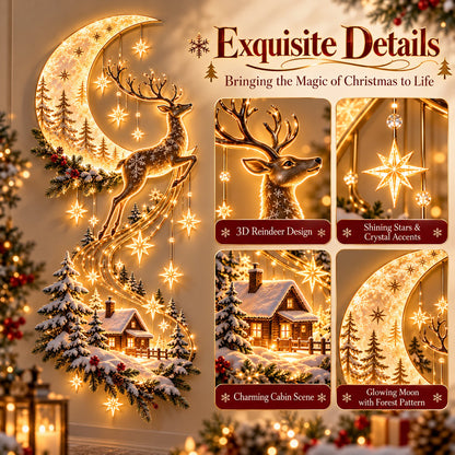 ✨Reindeer Under the Starry Sky™ – Cozy Christmas Cabin