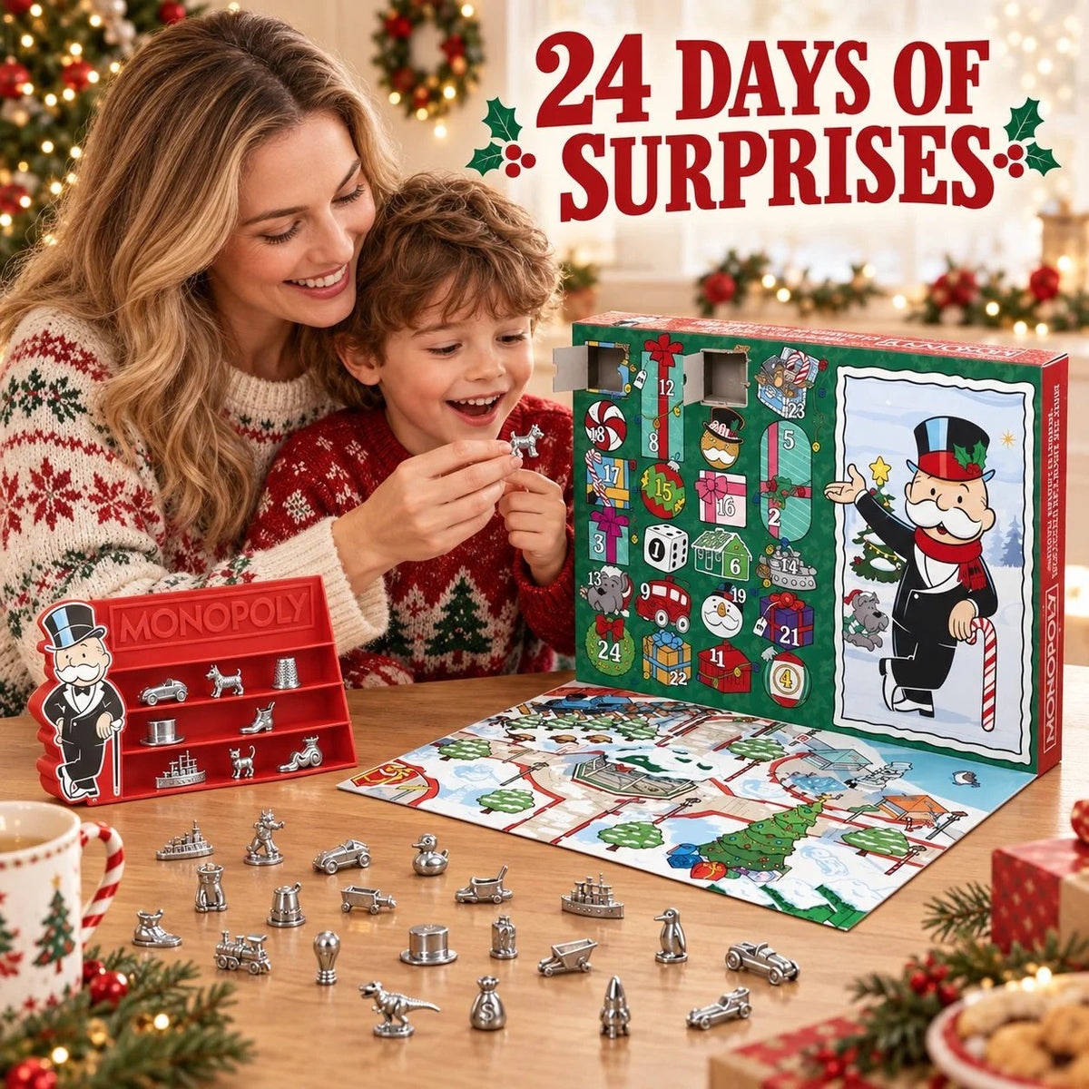 🔥 LAST DAY 50% OFF - 🎲 Monopoly Token Advent Calendar