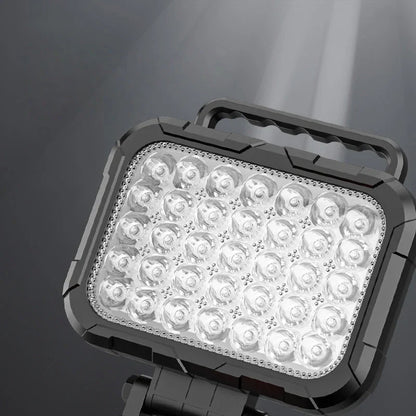⏳LIMITED TIME: 50% OFF!💡180° Rotatable LED Work Light – With Dual USB Power Bank Function – Rugged & Cordless – Universal Battery Compatibility – For Garage, Construction & Camping