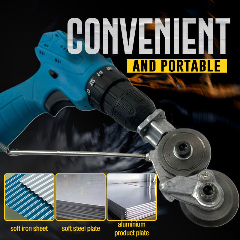 🔥 Metal Nibbler Drill Attachment – Powerful Sheet Metal Cutter for Electric Drills ✂️✨🎯