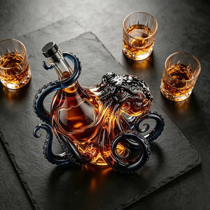 🎁 Father’s Day 49% OFF –  3D Octopus Bottle 🐙🥃(without wine)