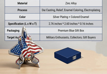 ✈️35th Anniversary Fighter Collector's Medallion - Limited Edition Metal Art🔥