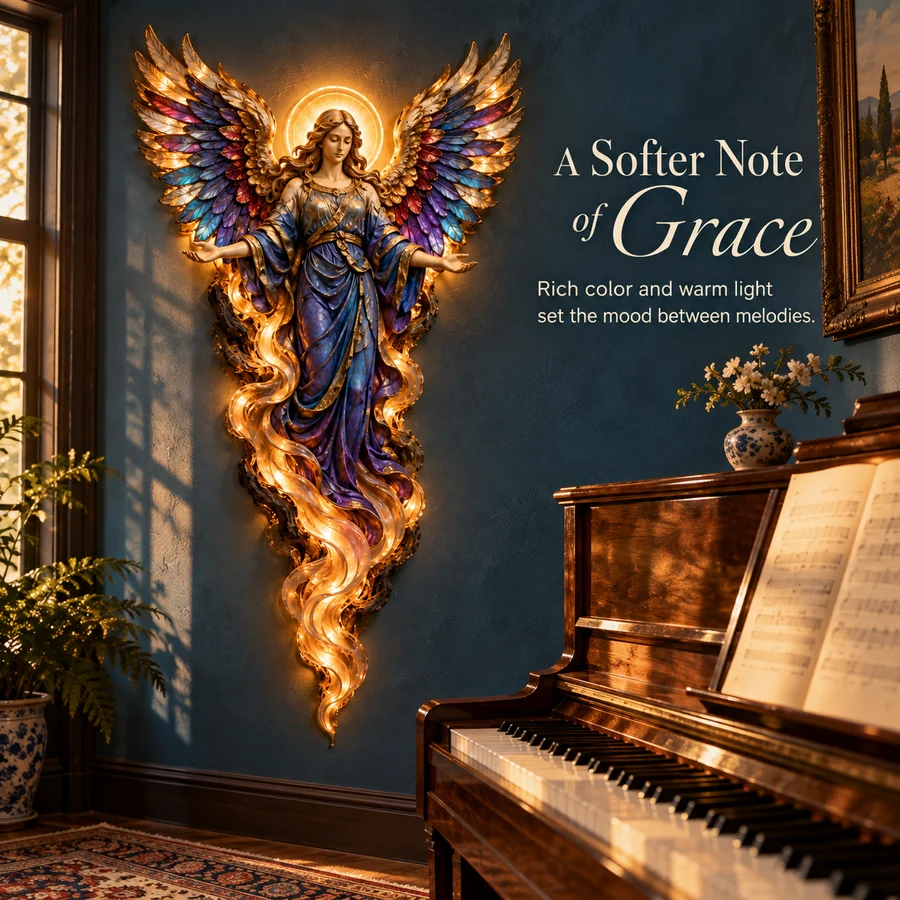 ✨Last Day 45% OFF✝️ Heavenly Radiance™ Lighted Angel Wall Sculpture