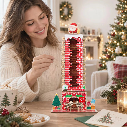🎅 Build Your Own Christmas Countdown! DIY Mechanical Santa Chimney Calendar 🛠️✨