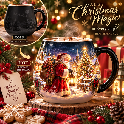 ✨Christmas Magic Color-Changing Mug – Heat Reveal Holiday Gift💫