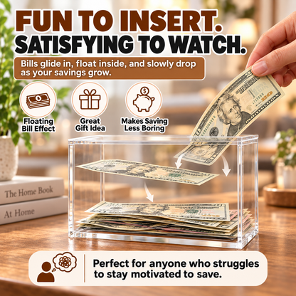 💵 Floating Money Box – Turn Every Bill Into a Satisfying Saving Moment ✨
