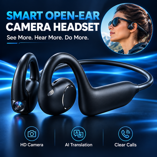 Last Day 49% Off🎧 AI Smart Vision Translation Earbuds with Camera – Real-Time Travel Companion
