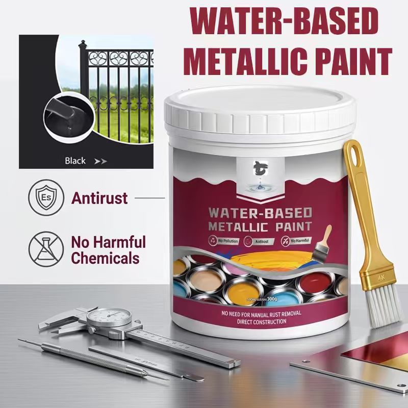 🔥⏳Time-Limited Special⏰Rust Converter Metallic Paint – One coat stops rust, no sanding, no fumes.  🔨🛡️
