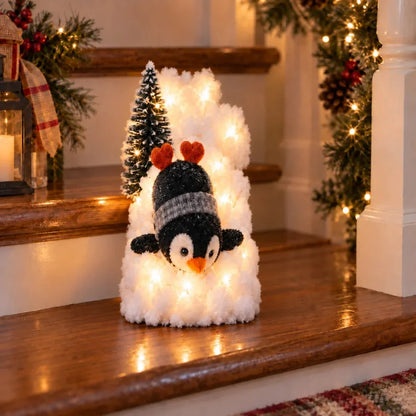 49% OFF 🐧 Penguin Christmas Stair Snow Decor | A Cozy Penguin Christmas Story ✨