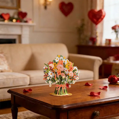 🏆50K+ SOLD! 🌼💌 Forever-Blooming 3D Flower Pop-Up Card– Personalized Love Message & Everlasting Bloom 🎁