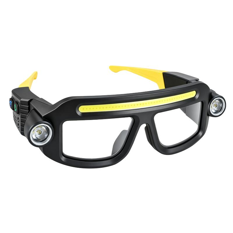💡 Hands-Free LED Work Glasses – Wide Beam, Side Lights & Over-Glasses Fit