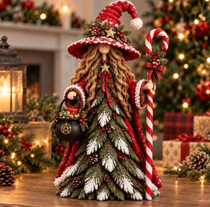 🧙Whimsical Christmas Witch Resin Figurine Collection🎅✨