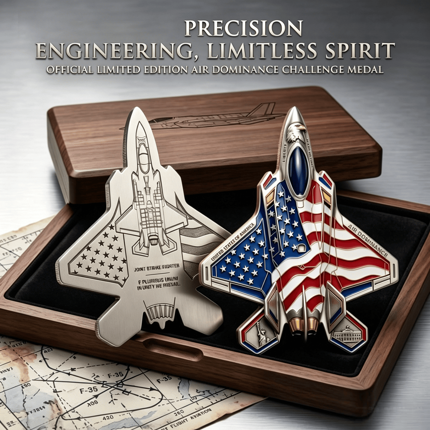 ✈️35th Anniversary Fighter Collector's Medallion - Limited Edition Metal Art🔥