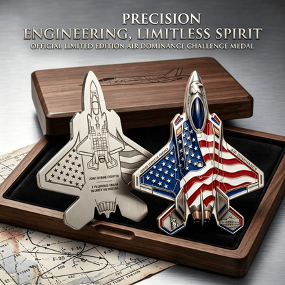 ✈️35th Anniversary Fighter Collector's Medallion - Limited Edition Metal Art🔥