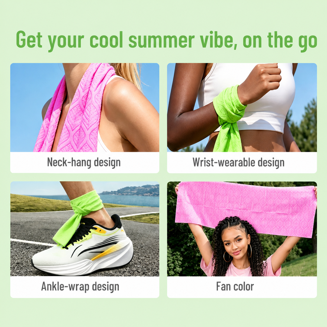 Cooling Towels & XL Menthol Wipes for Hot Weather Relief
