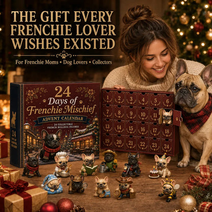 ⏳ Last Day 49% OFF – 🐶 24-Day French Bulldog Christmas Advent Calendar 🎄✨