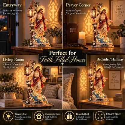 ⏰ LAST DAY 50% OFF ✝️ Jesus Walking on Water Reflection Light