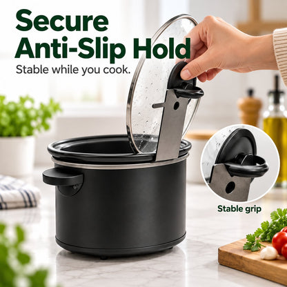 🔥HOT SALE 50% OFF - 🍳Multifunctional Anti-Slip Cooker Lid Stand - Space-Saving Kitchen Counter Organizer