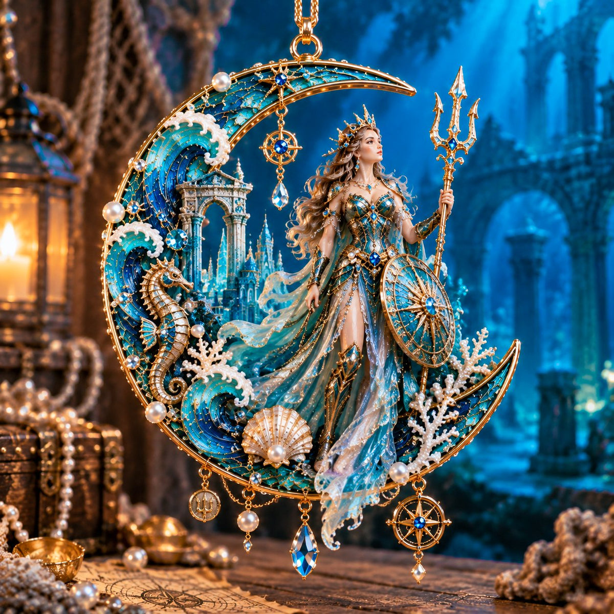 🌊✨ Ocean Legends - 12 Mythical Ocean Acrylic Ornaments