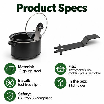 🔥HOT SALE 50% OFF - 🍳Multifunctional Anti-Slip Cooker Lid Stand - Space-Saving Kitchen Counter Organizer