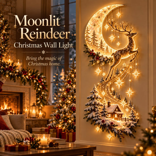 ✨Reindeer Under the Starry Sky™ – Cozy Christmas Cabin