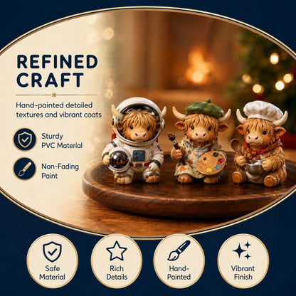 🐮 24-Day Highland Cow Christmas Advent Calendar – Festive Collectibles & Holiday Surprises