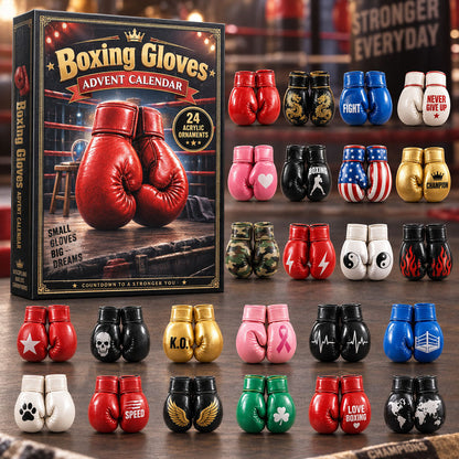 🎁Last Day 49% OFF✨ Boxing Gloves Advent Calendar 2026 - 24-Day Festive Countdown