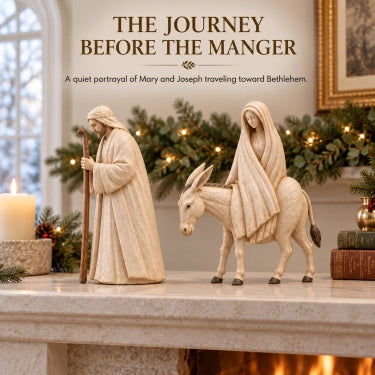 🚶 🌟 Journey to Bethlehem Nativity Figurine Set