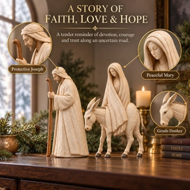 🚶 🌟 Journey to Bethlehem Nativity Figurine Set