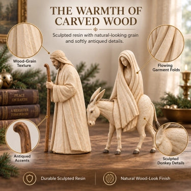 🚶 🌟 Journey to Bethlehem Nativity Figurine Set