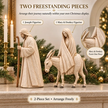 🚶 🌟 Journey to Bethlehem Nativity Figurine Set