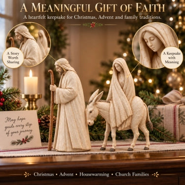 🚶 🌟 Journey to Bethlehem Nativity Figurine Set