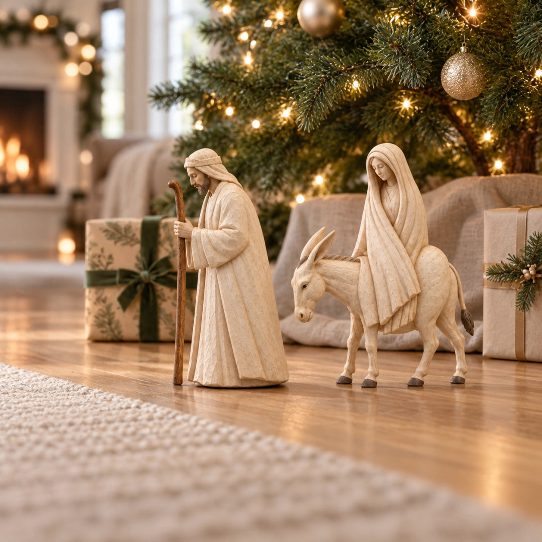 🚶 🌟 Journey to Bethlehem Nativity Figurine Set