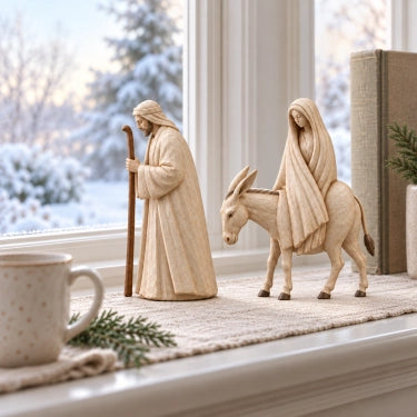 🚶 🌟 Journey to Bethlehem Nativity Figurine Set