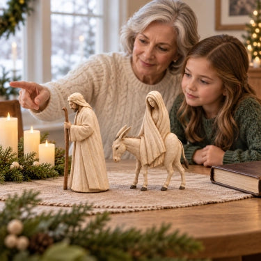 🚶 🌟 Journey to Bethlehem Nativity Figurine Set