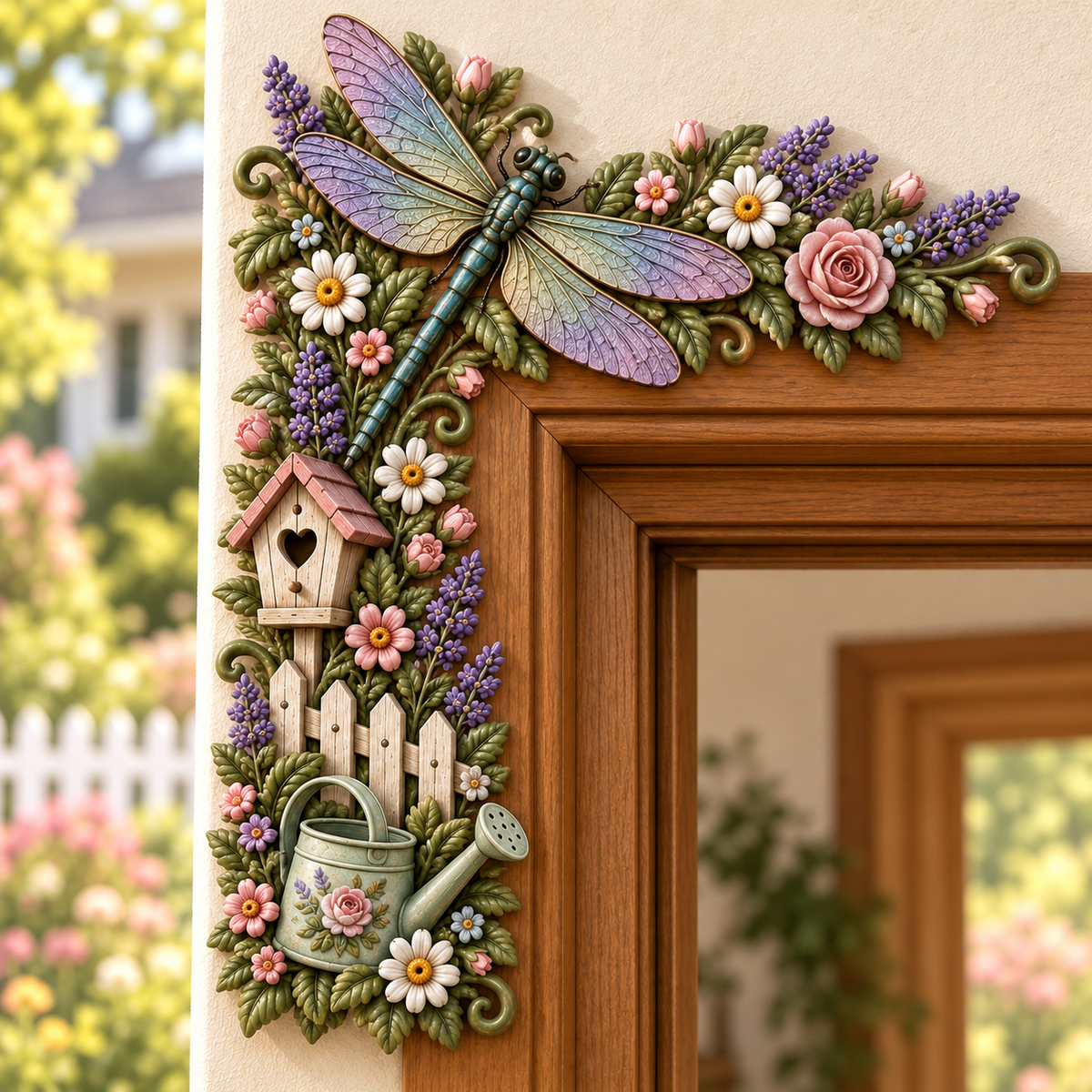 Garden Door Frame Corner Decor – 6 Nature-Inspired Styles 🌸🦋
