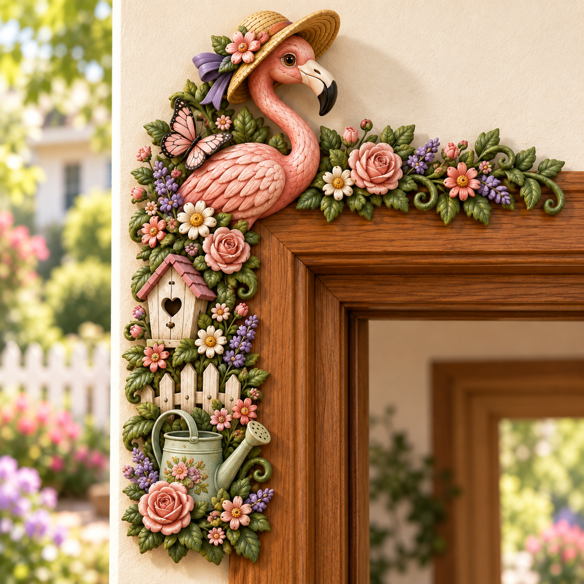 Garden Door Frame Corner Decor – 6 Nature-Inspired Styles 🌸🦋