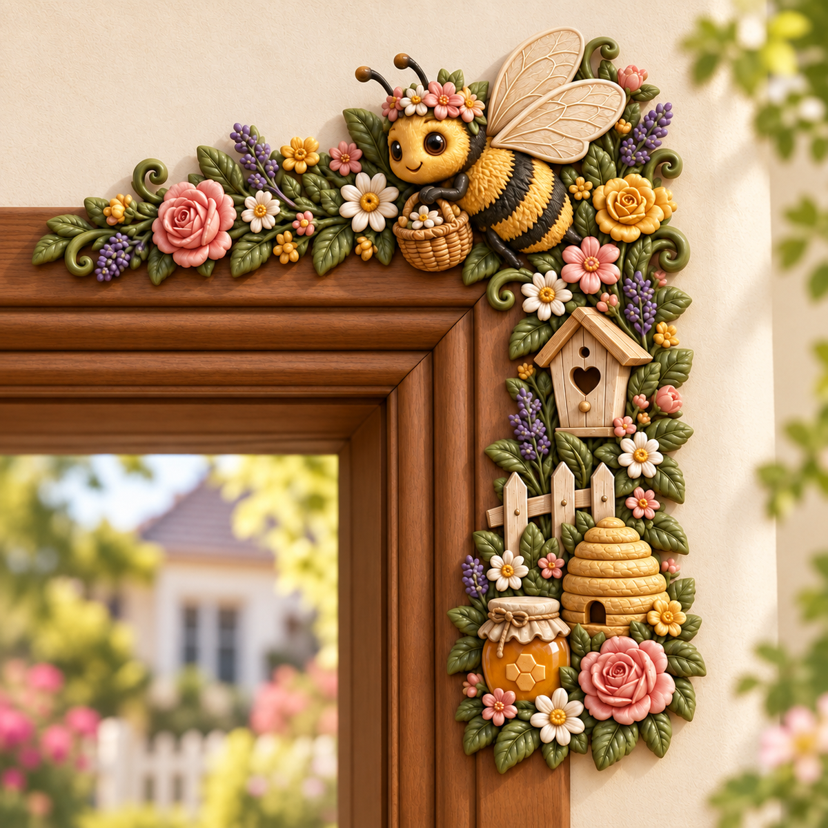 Garden Door Frame Corner Decor – 6 Nature-Inspired Styles 🌸🦋
