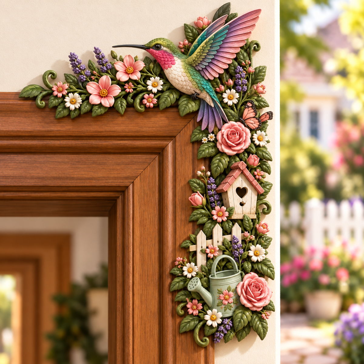 Garden Door Frame Corner Decor – 6 Nature-Inspired Styles 🌸🦋