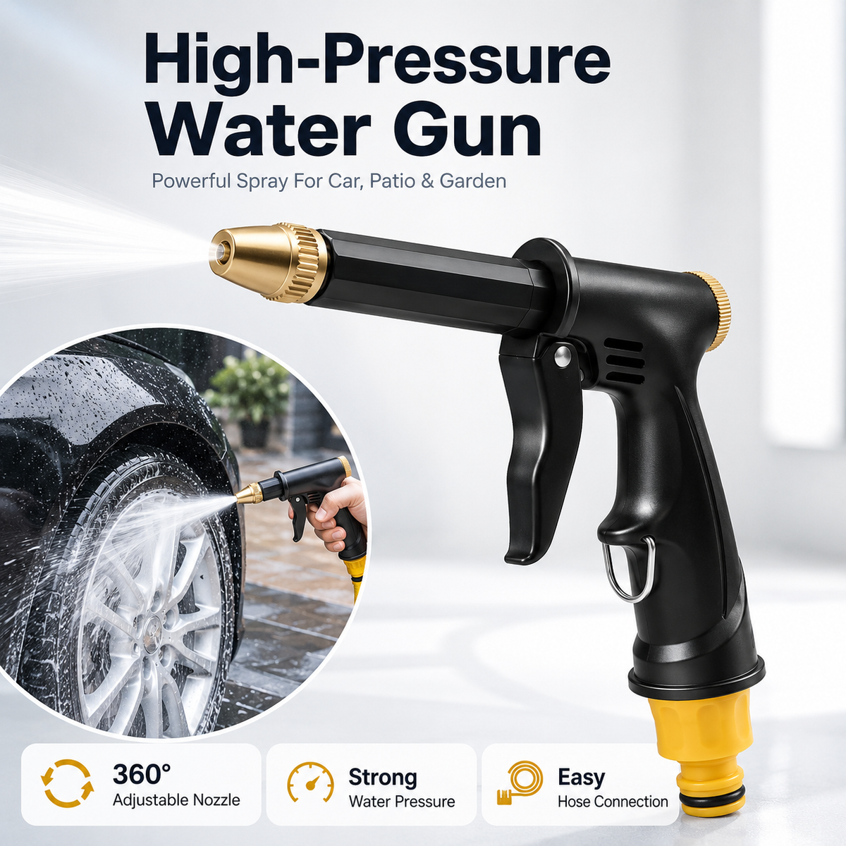 🚀🔥55% OFF TODAY💦 Premium High-Pressure Water Gun for Cars & Gardens