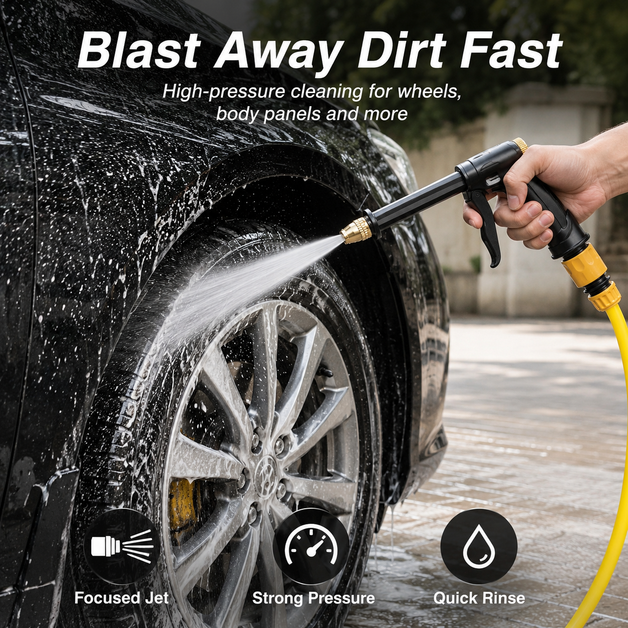 🚀🔥55% OFF TODAY💦 Premium High-Pressure Water Gun for Cars & Gardens