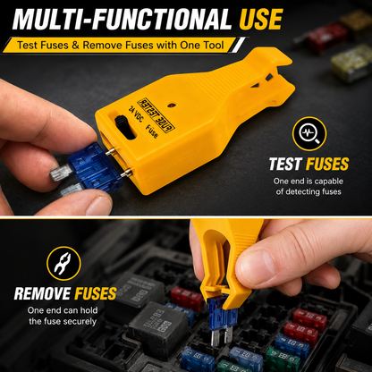 🔧⚡ Fuse Tester & Extractor – 2-in-1, Adjustable, Easy Blown Fuse Detection!