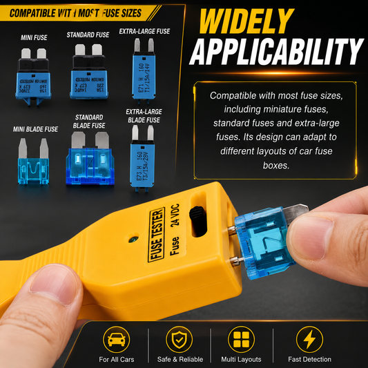 🔧⚡ Fuse Tester & Extractor – 2-in-1, Adjustable, Easy Blown Fuse Detection!
